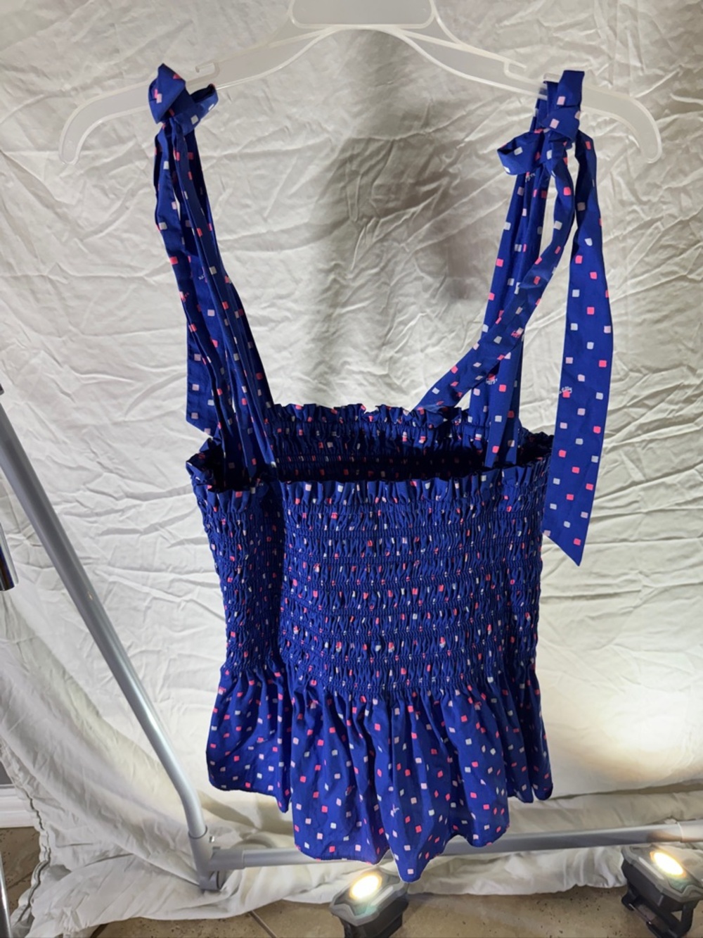 EUC Lilly Pulitzer Rivera Smocked Top - perfect for the 4th - Picture 3 of 4